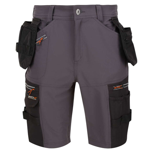 INFILTRATE STRETCH SHORT WITH DETACHABLE HOLSTERS - Iron/Black - colorimageurl