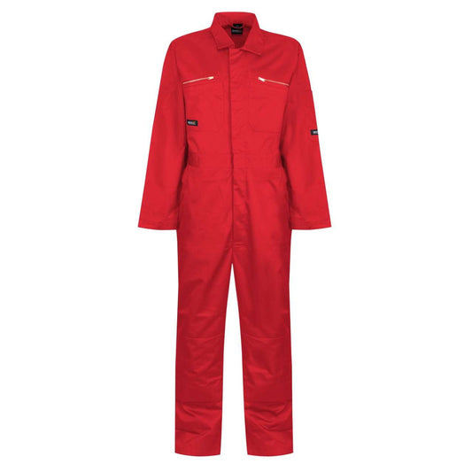 PRO ZIP FASTEN COVERALL - Classic Red - colorimageurl