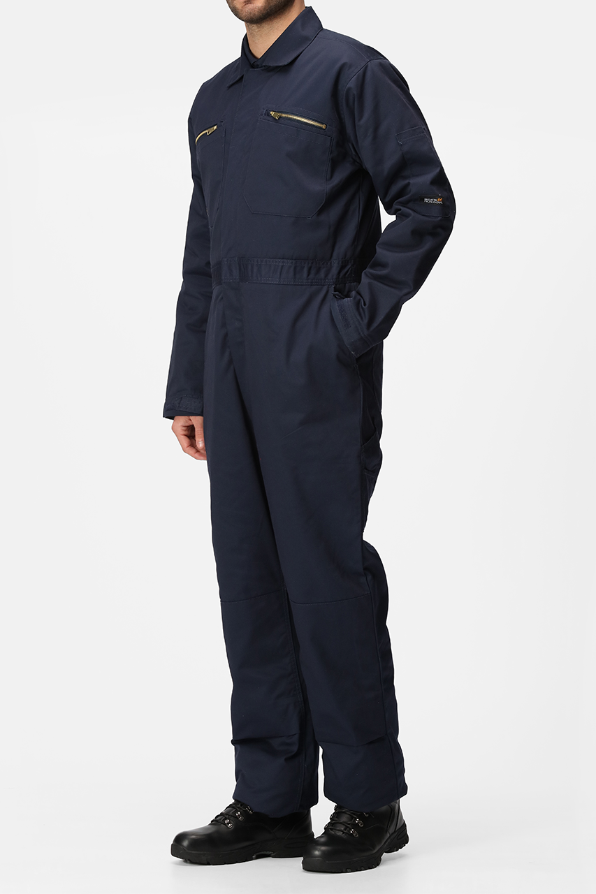 PRO ZIP FASTEN INSULATED COVERALL - Navy - modelimageurl