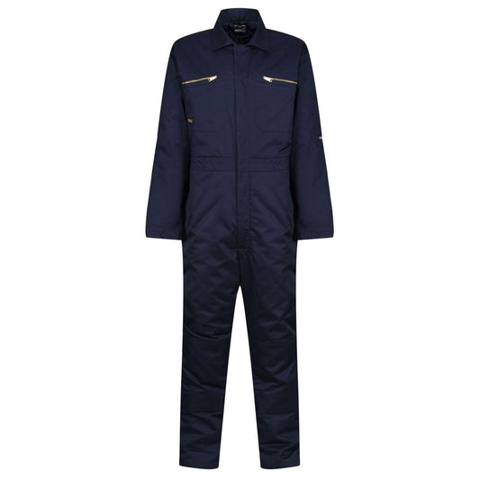 PRO ZIP FASTEN INSULATED COVERALL - Navy - colorimageurl