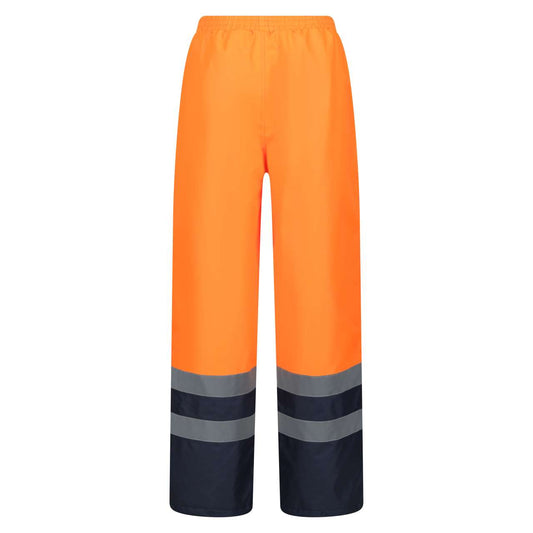 HI VIS INSULATED OVERTROUSER - Orange/Navy - Main