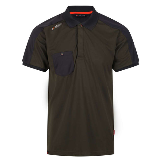 OFFENSIVE WICKING POLO SHIRT - Dark Khaki - colorimageurl