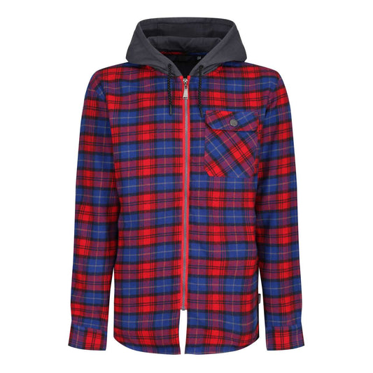 TACTICAL SIEGE HOODED WINTER OVERSHIRT - Classic Red Check - colorimageurl