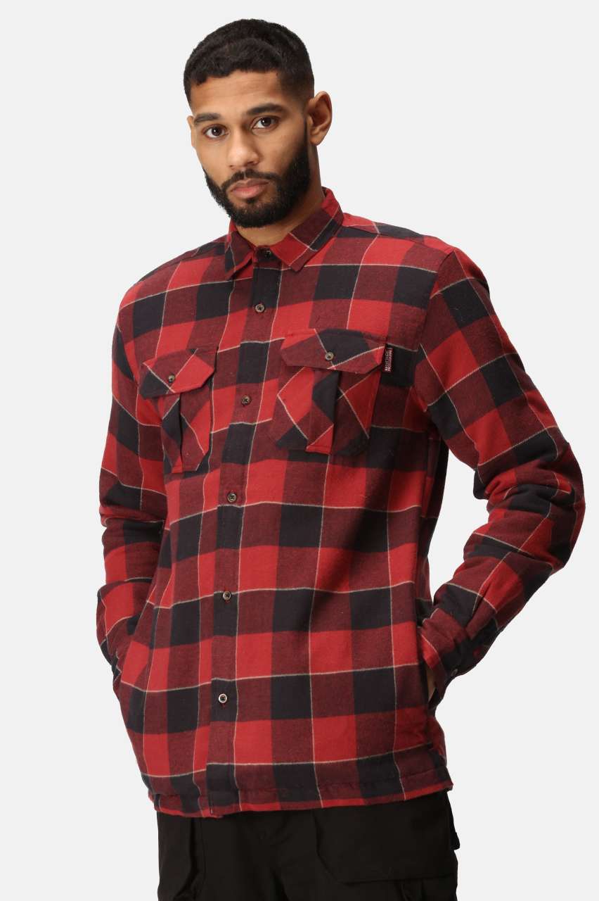 SHELFORD PADDED SHIRT - Blue Check - modelimageurl