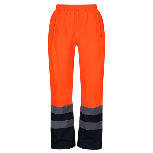 HI VIS PRO OVERTROUSERS - Orange/Navy - Main
