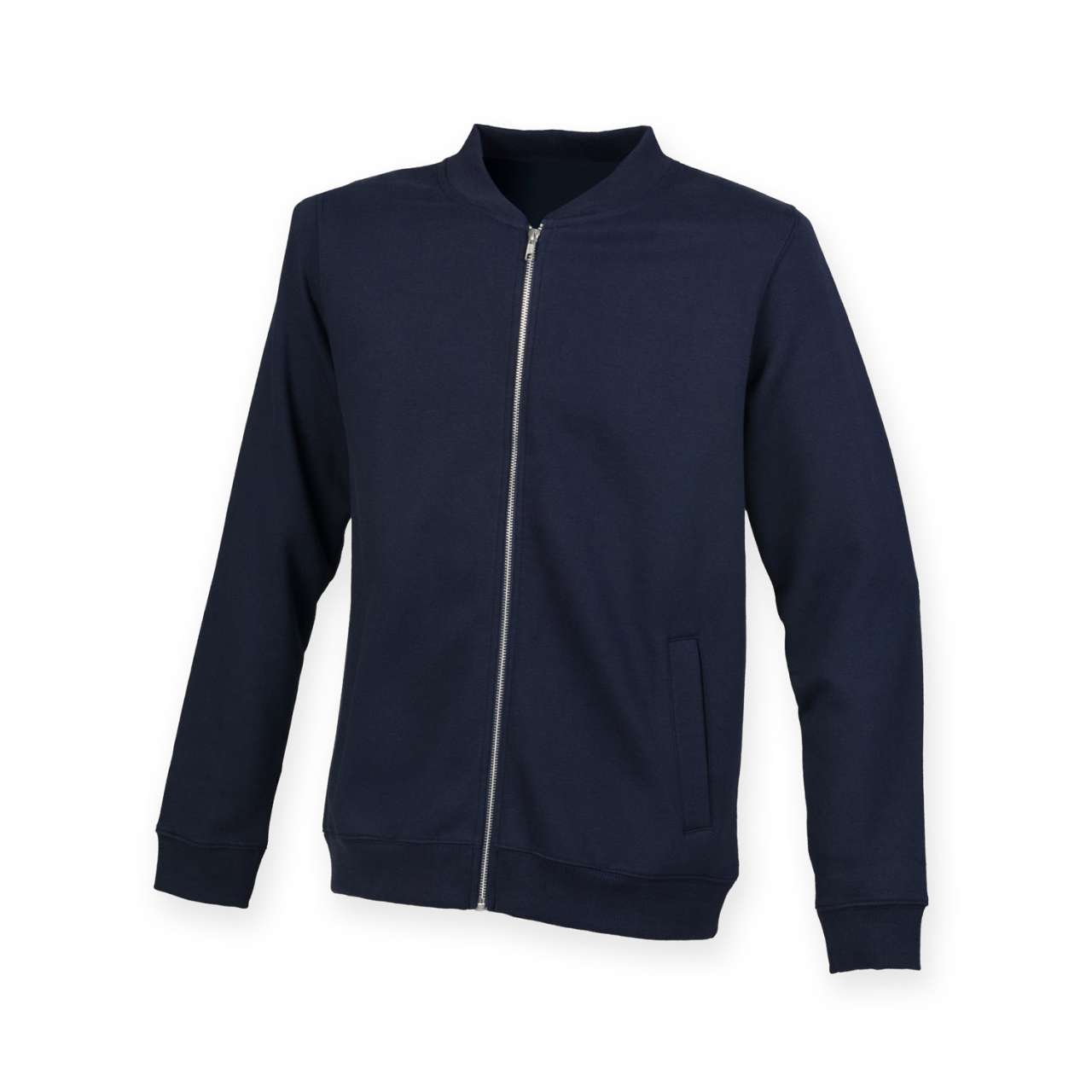 UNISEX BOMBER FULL ZIP SWEAT - Navy - Main