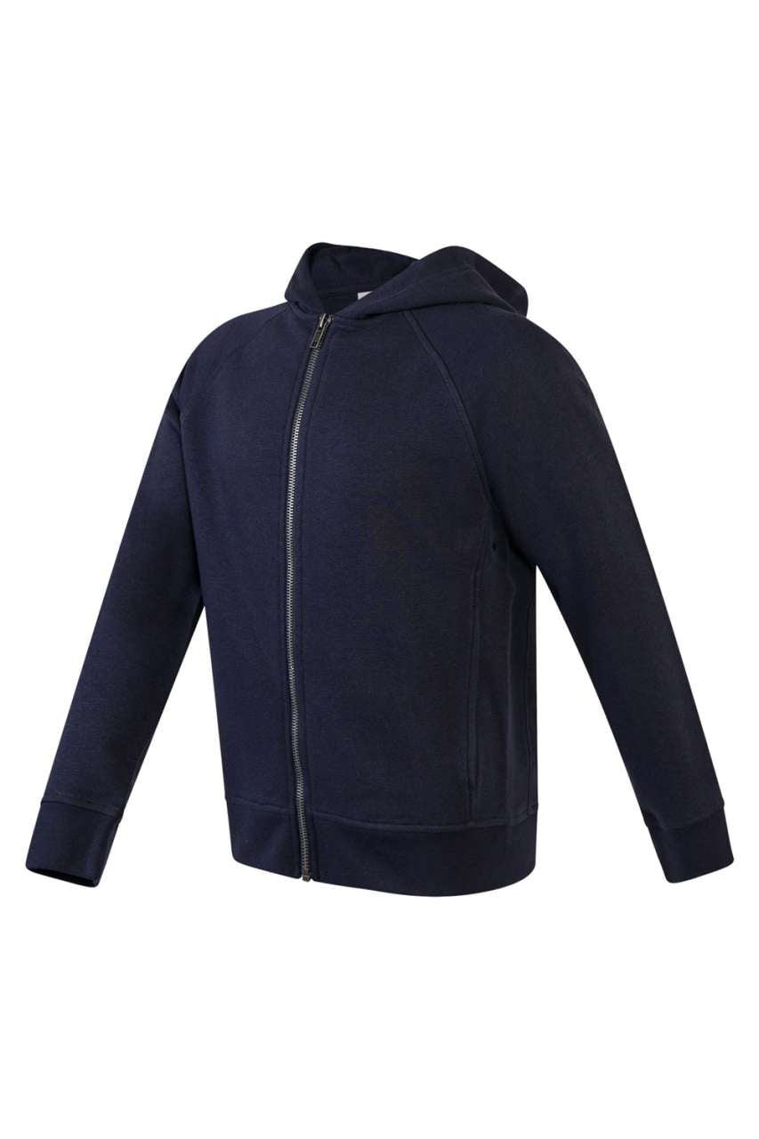 KIDS ZIP THROUGH HOODIE - Navy - Main
