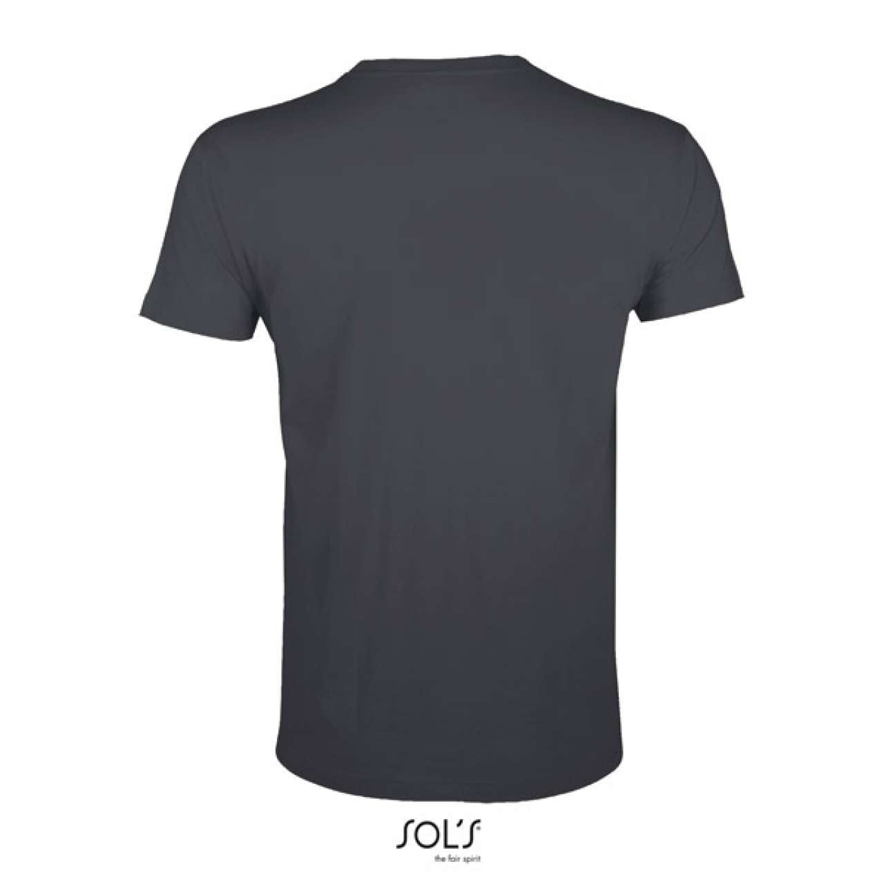 SOL'S REGENT FIT - MEN’S ROUND NECK CLOSE FITTING T-SHIRT - Dark Grey - Additional