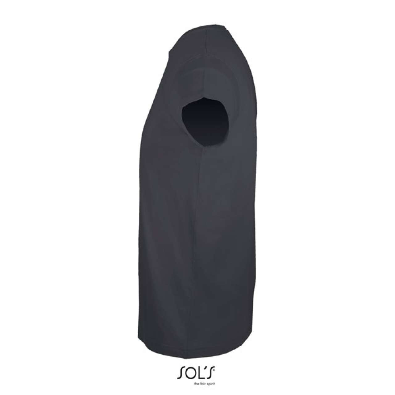 SOL'S REGENT FIT - MEN’S ROUND NECK CLOSE FITTING T-SHIRT - Dark Grey - Additional