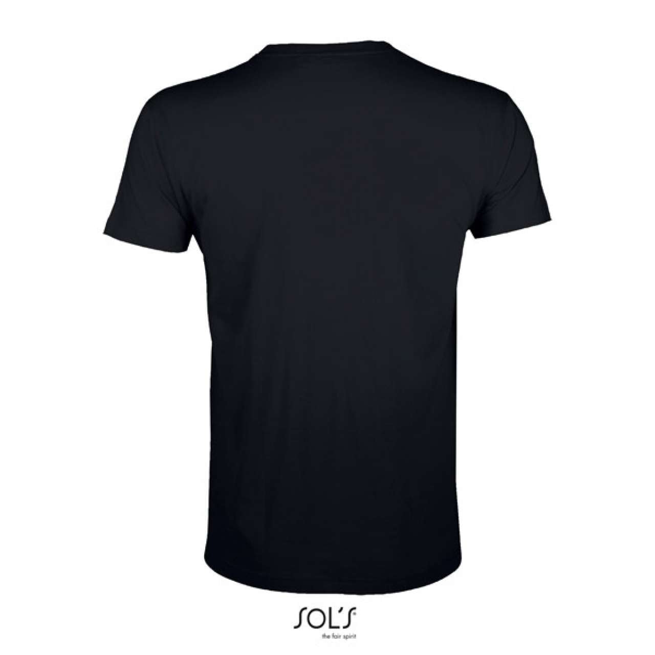 SOL'S REGENT FIT - MEN’S ROUND NECK CLOSE FITTING T-SHIRT - Deep Black - Additional