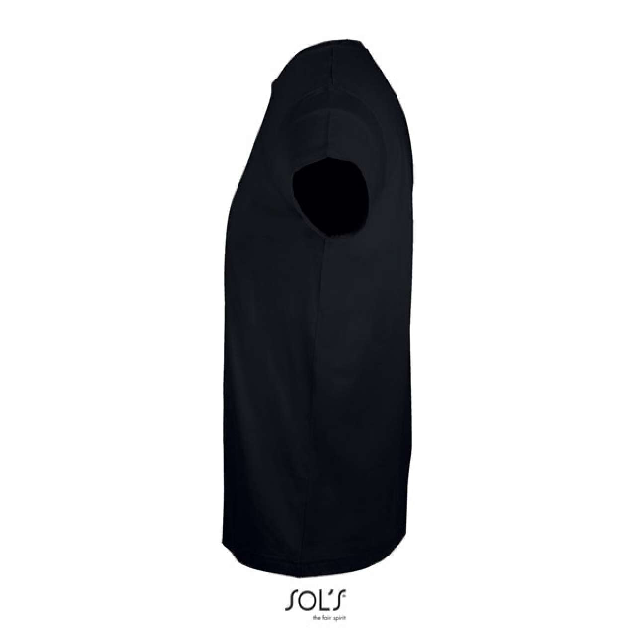 SOL'S REGENT FIT - MEN’S ROUND NECK CLOSE FITTING T-SHIRT - Deep Black - Additional
