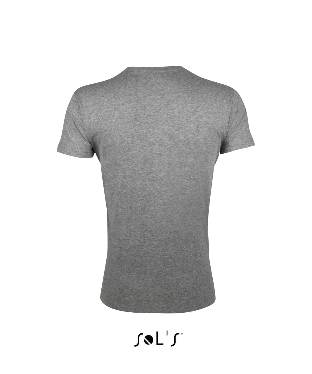 SOL'S REGENT FIT - MEN’S ROUND NECK CLOSE FITTING T-SHIRT - Grey Melange - Additional