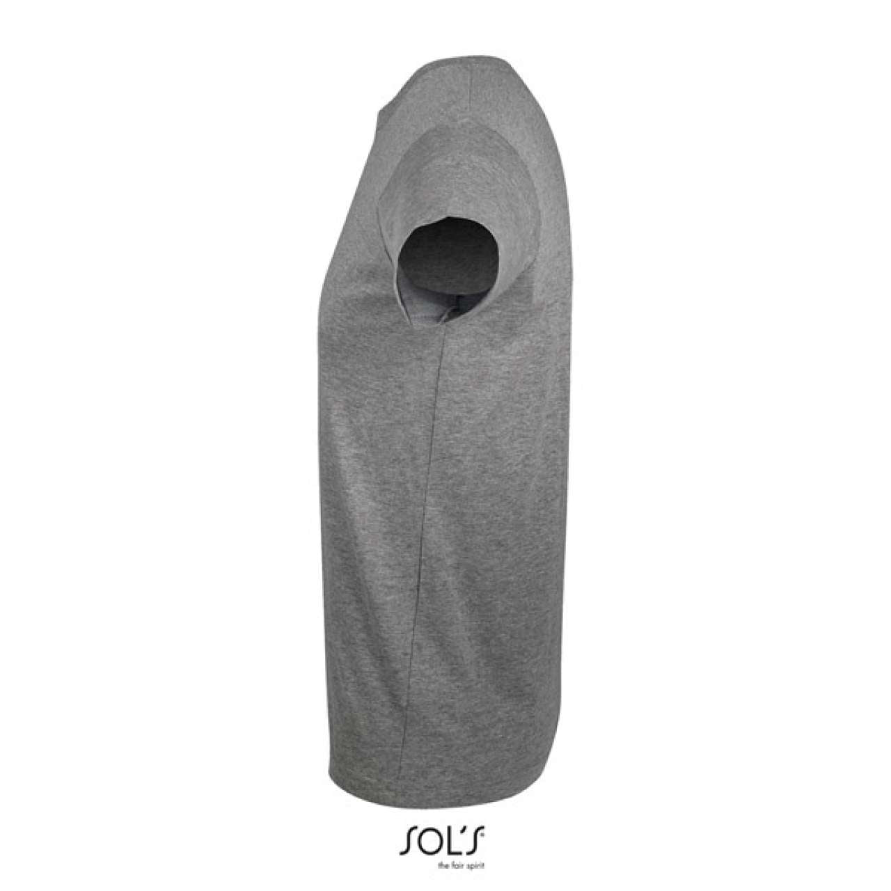 SOL'S REGENT FIT - MEN’S ROUND NECK CLOSE FITTING T-SHIRT - Grey Melange - Additional
