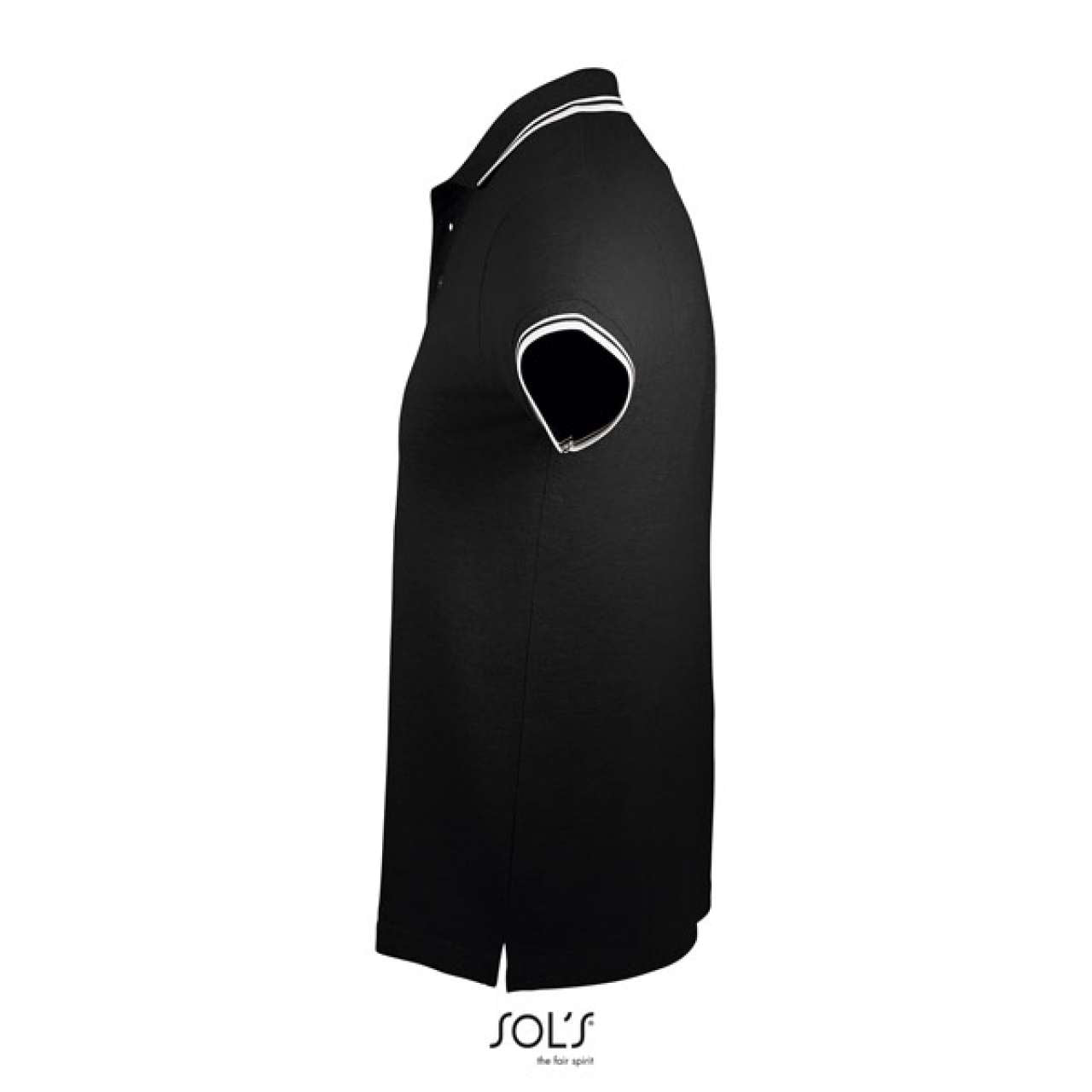 SOL'S PASADENA MEN - POLO SHIRT - Black/White - Additional