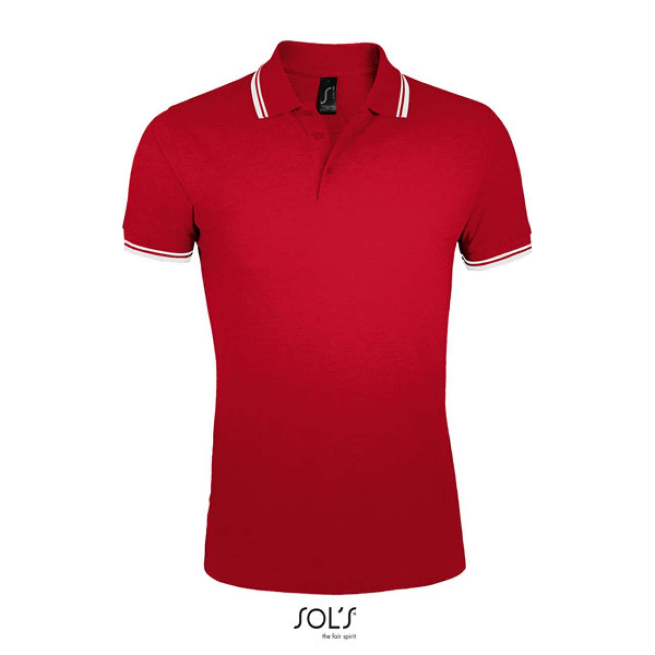 SOL'S PASADENA MEN - POLO SHIRT - Red/White - Additional