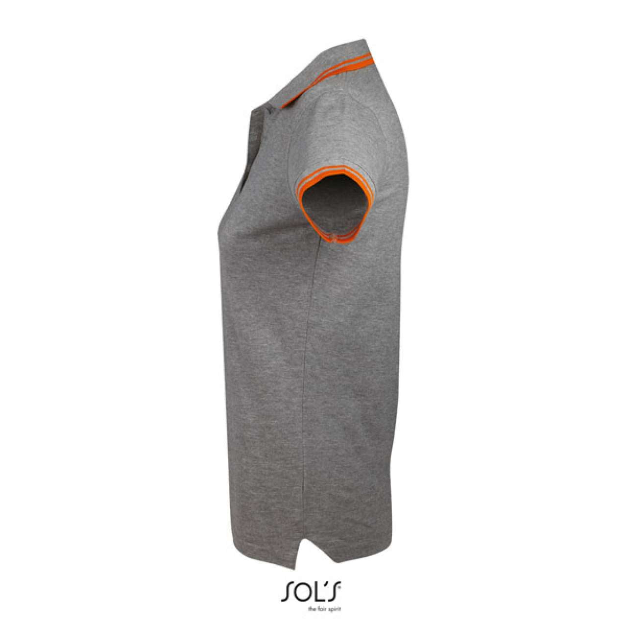 SOL'S PASADENA WOMEN - POLO SHIRT - Grey Melange/Orange - Additional