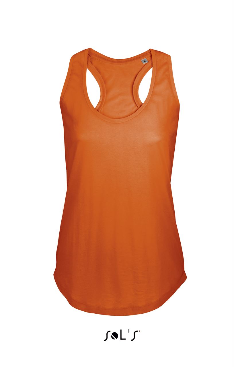 SOL'S MOKA - WOMEN’S RACER BACK TANK TOP - Burnt Orange - Main