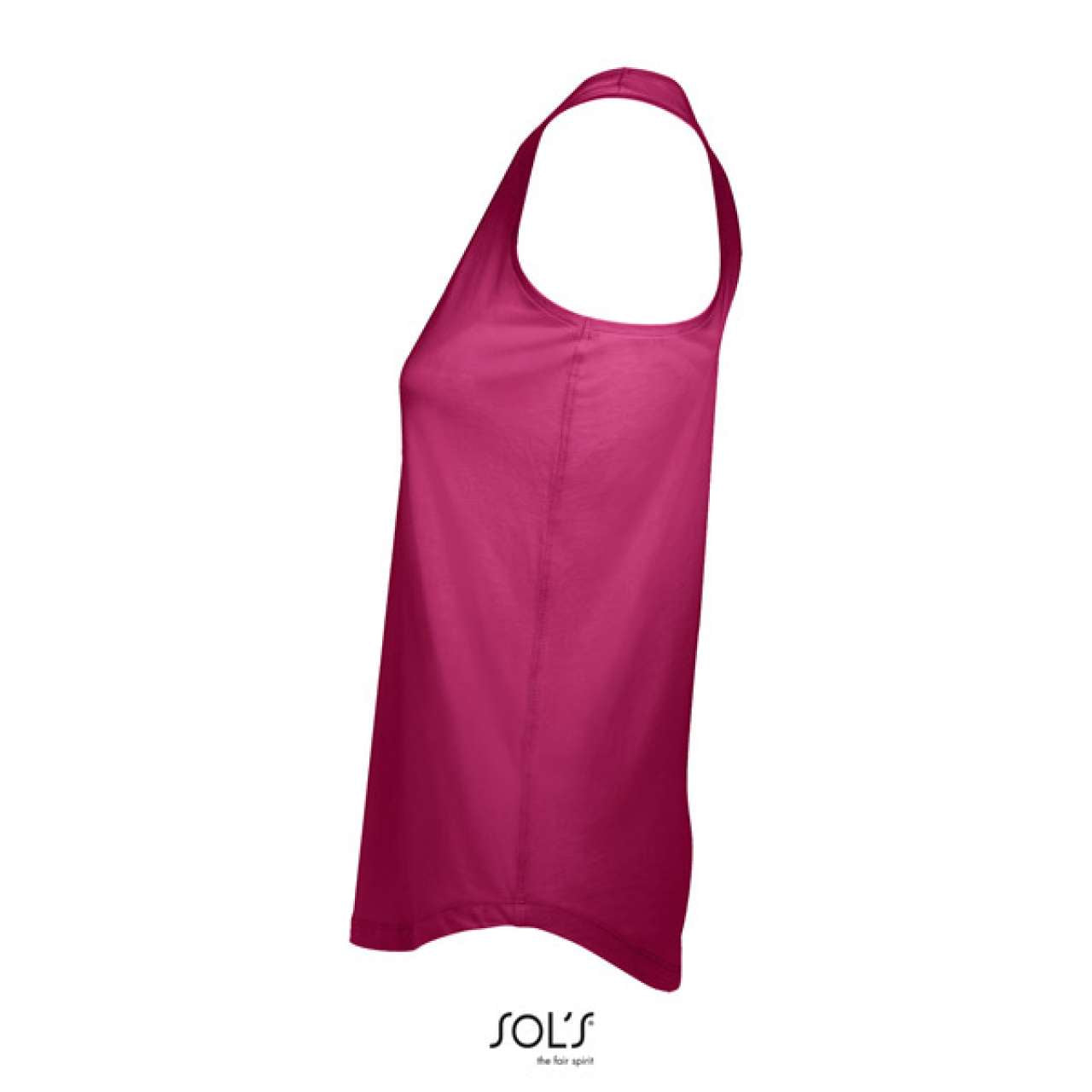 SOL'S MOKA - WOMEN’S RACER BACK TANK TOP - Raspberry - Additional