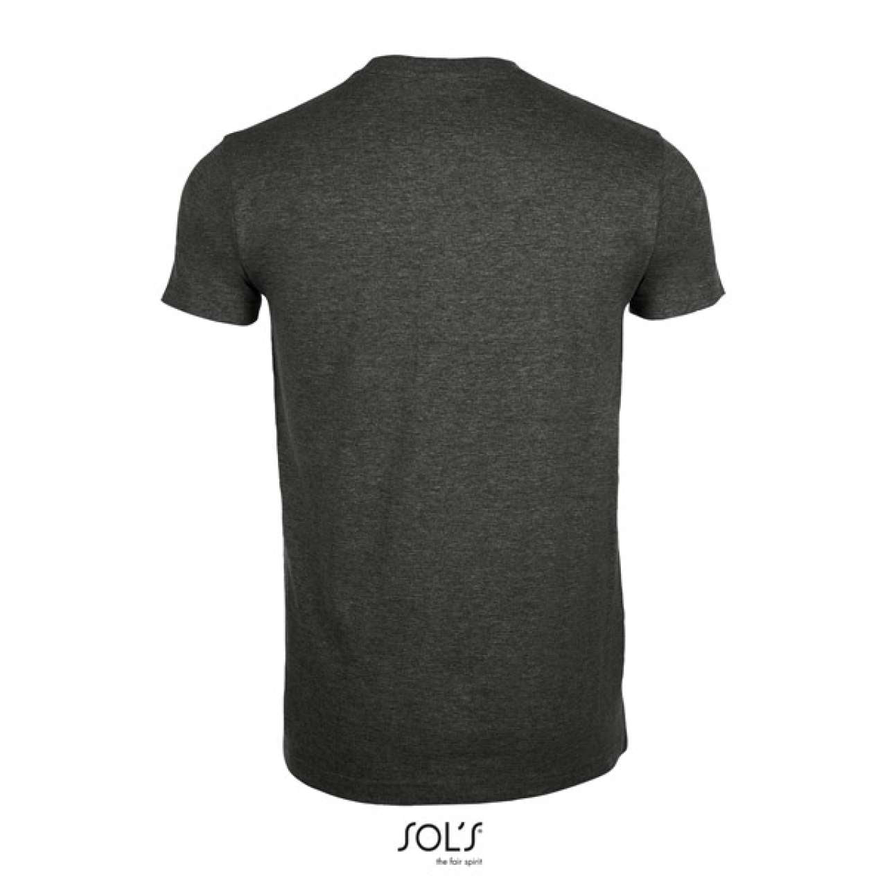 SOL'S IMPERIAL FIT - MEN'S ROUND NECK CLOSE FITTING T-SHIRT - Charcoal Melange - Additional