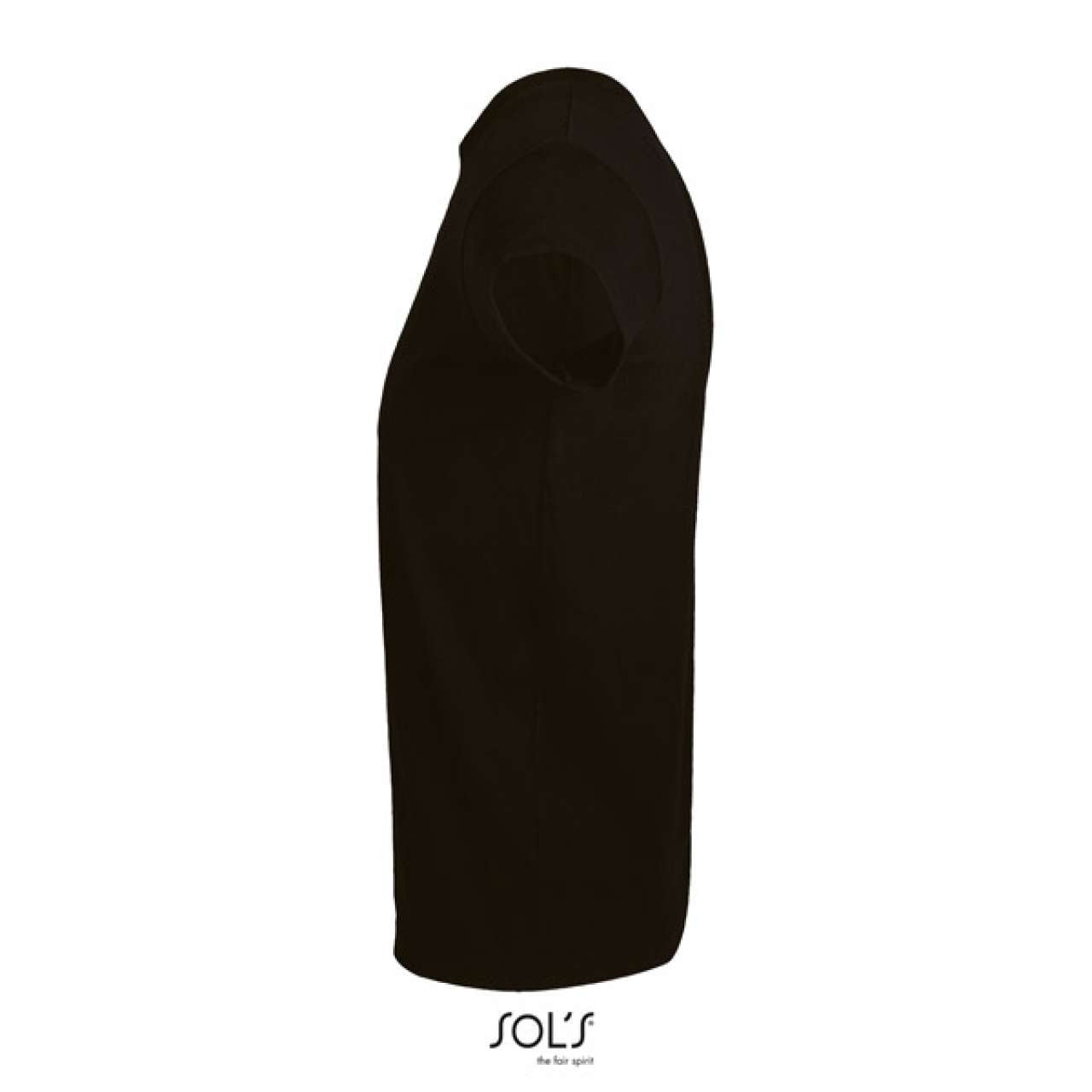 SOL'S IMPERIAL FIT - MEN'S ROUND NECK CLOSE FITTING T-SHIRT - Deep Black - Additional