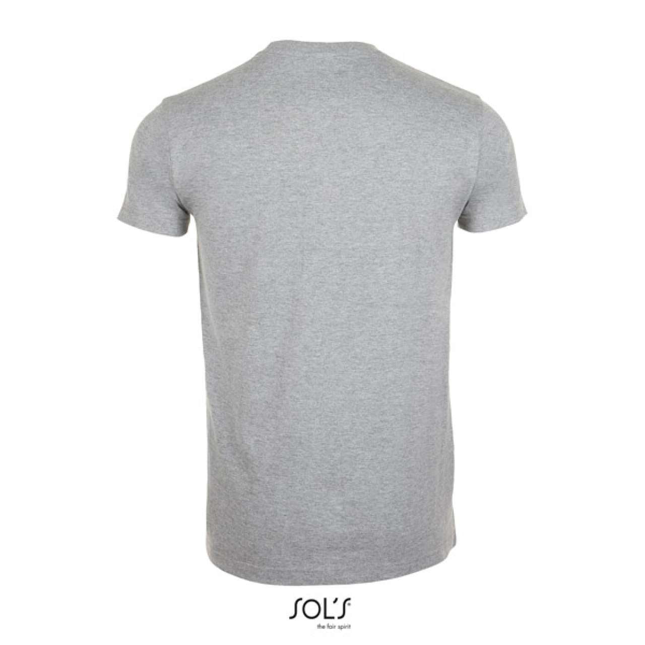 SOL'S IMPERIAL FIT - MEN'S ROUND NECK CLOSE FITTING T-SHIRT - Grey Melange - Additional
