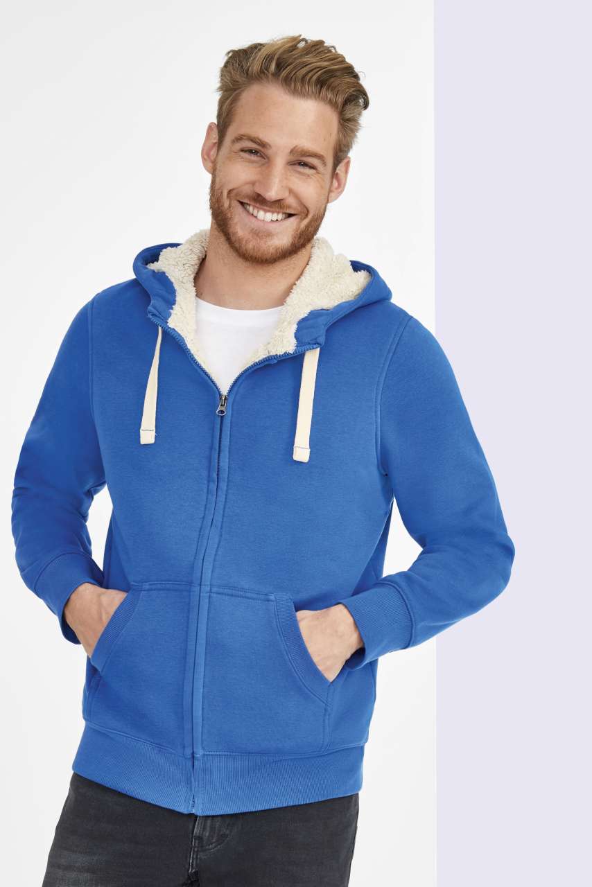 SOL'S SHERPA - UNISEX ZIPPED JACKET WITH "SHERPA" LINING - Royal Blue - Model