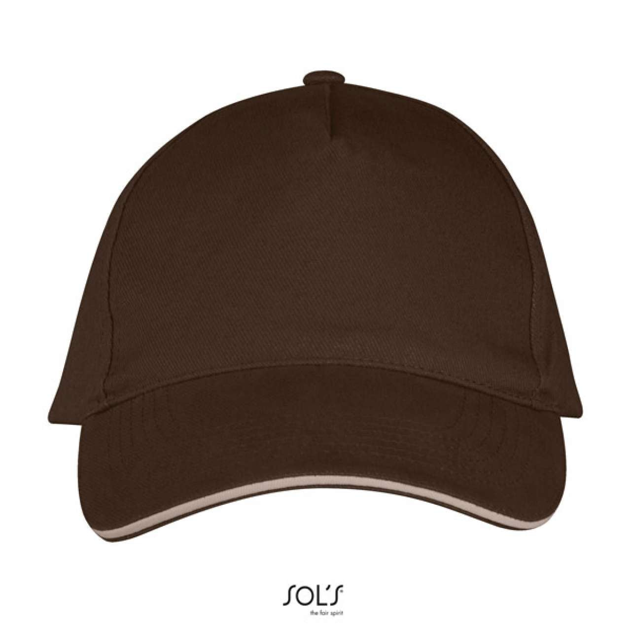 SOL'S LONG BEACH - 5 PANEL CAP - Chocolate/Beige - Additional
