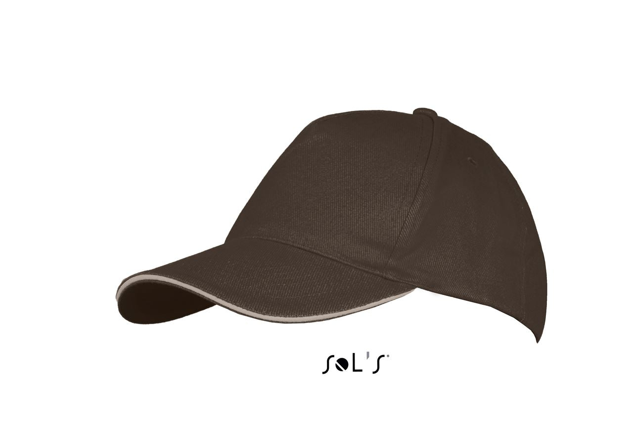 SOL'S LONG BEACH - 5 PANEL CAP - Chocolate/Beige - Additional