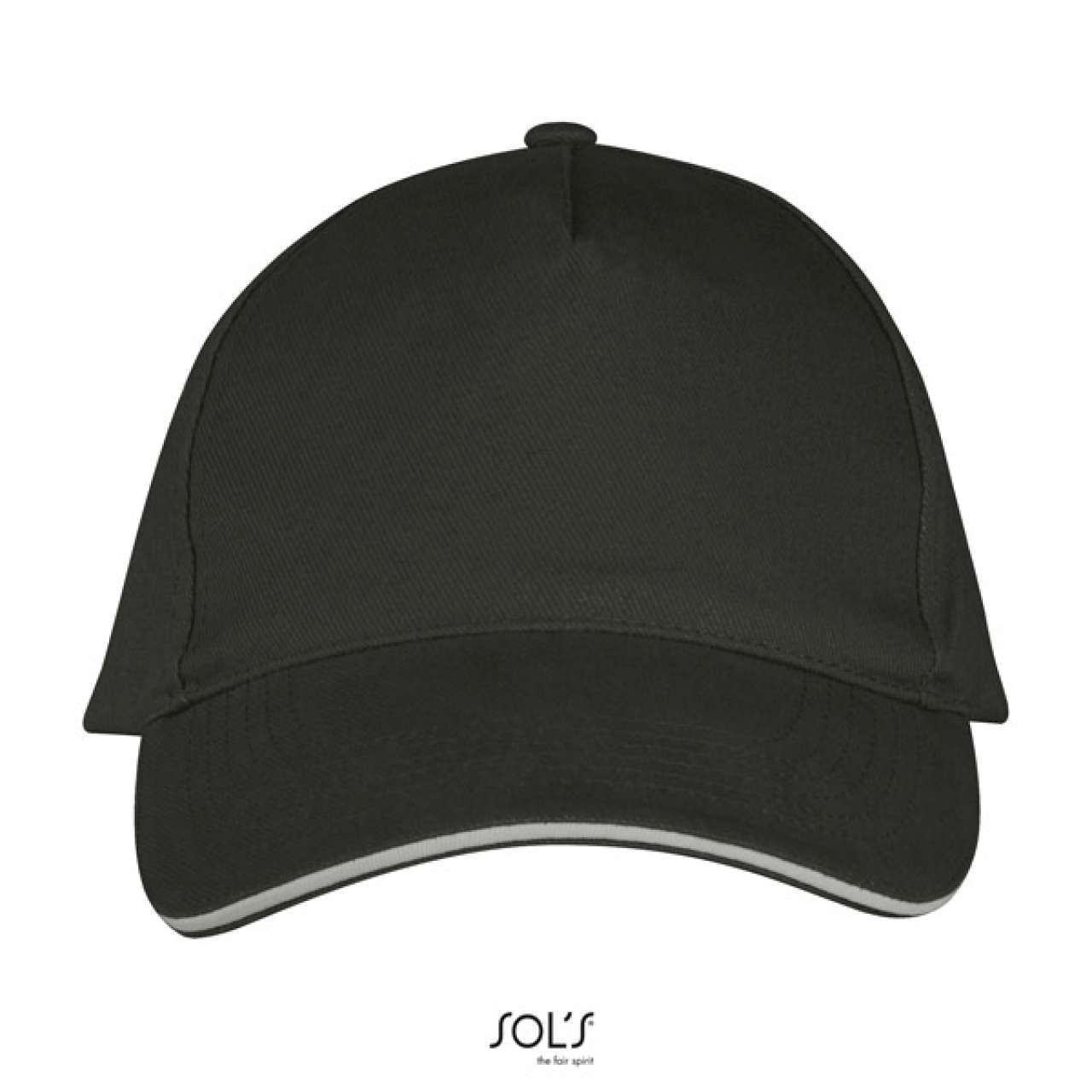 SOL'S LONG BEACH - 5 PANEL CAP - Dark Grey/Light Grey - Additional