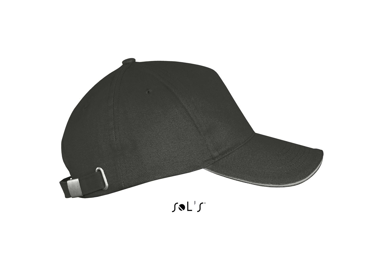 SOL'S LONG BEACH - 5 PANEL CAP - Dark Grey/Light Grey - Additional