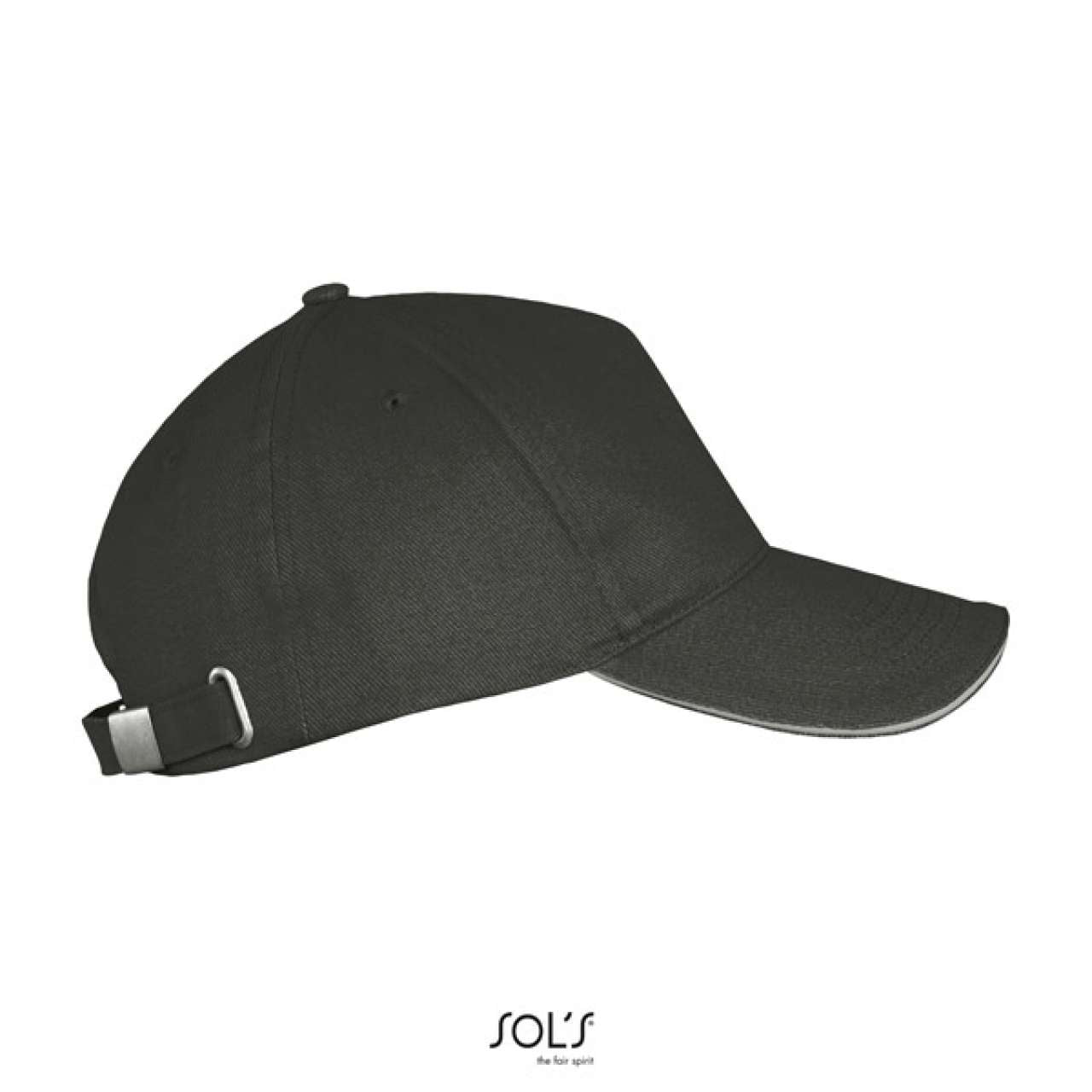 SOL'S LONG BEACH - 5 PANEL CAP - Dark Grey/Light Grey - Additional