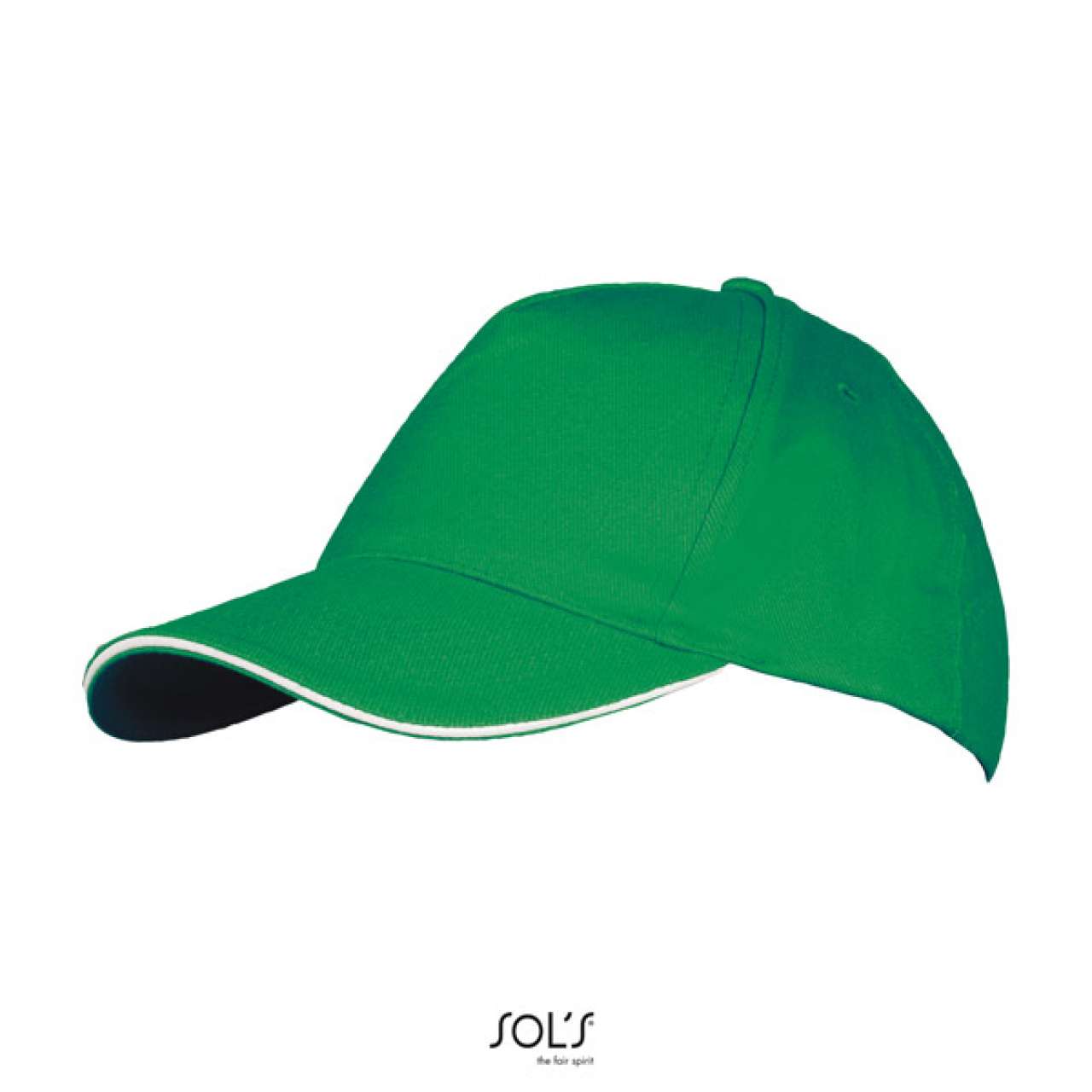 SOL'S LONG BEACH - 5 PANEL CAP - Kelly Green/White - Additional