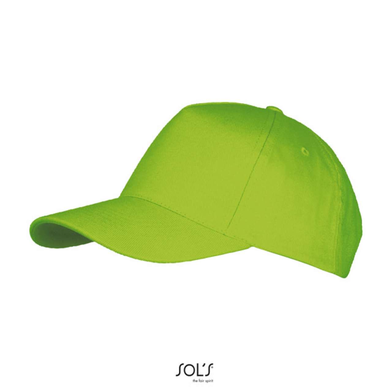 SOL'S LONG BEACH - 5 PANEL CAP - Lime - Additional