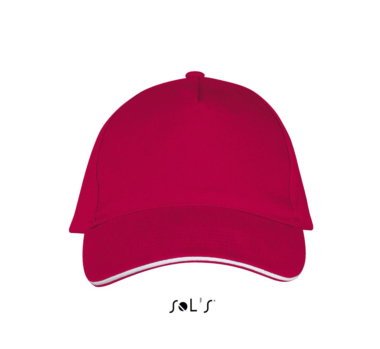 SOL'S LONG BEACH - 5 PANEL CAP - Red/White - Main