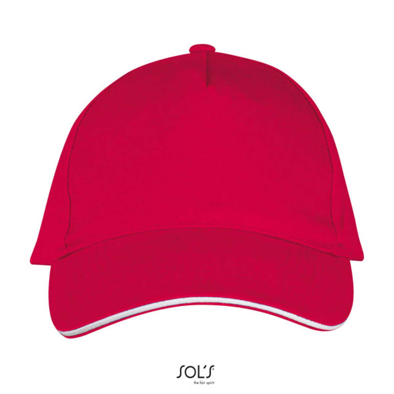 SOL'S LONG BEACH - 5 PANEL CAP - Red/White - Additional