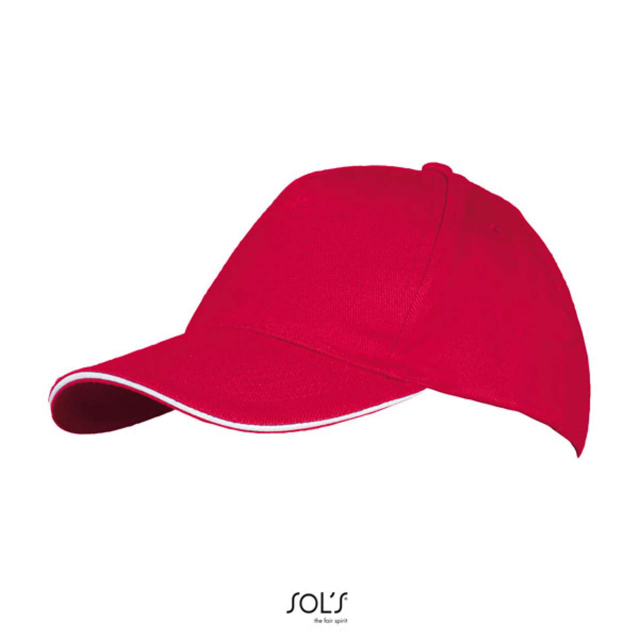 SOL'S LONG BEACH - 5 PANEL CAP - Red/White - Additional
