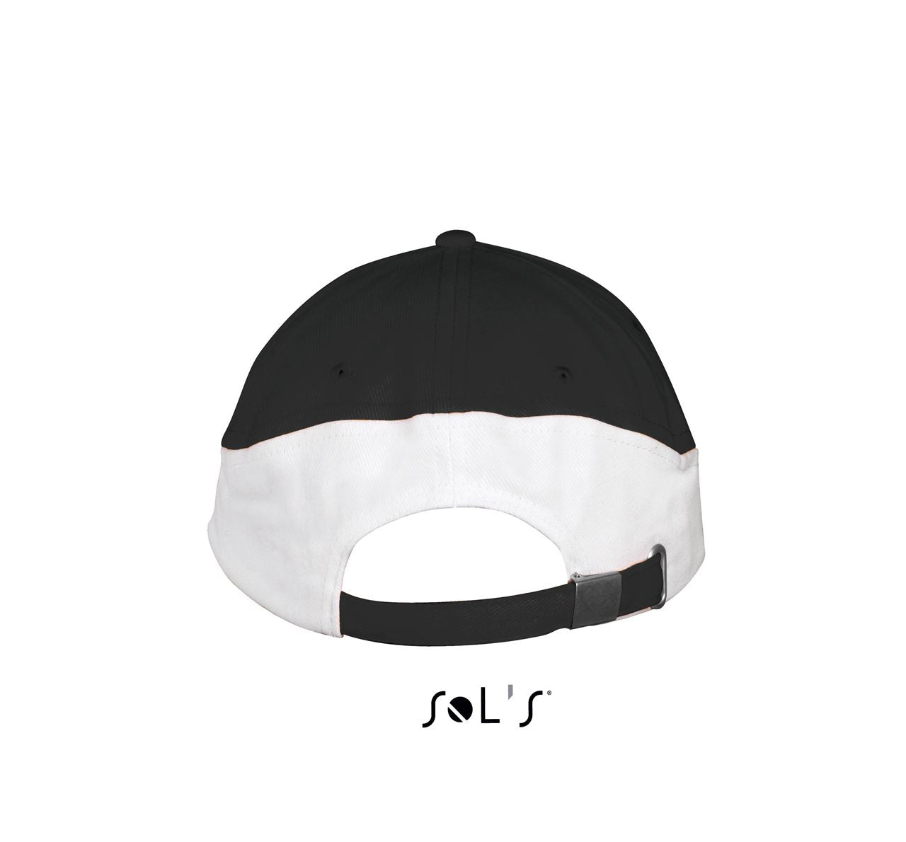 SOL'S BOOSTER - 5 PANEL CONTRASTED CAP - Black/White - Additional