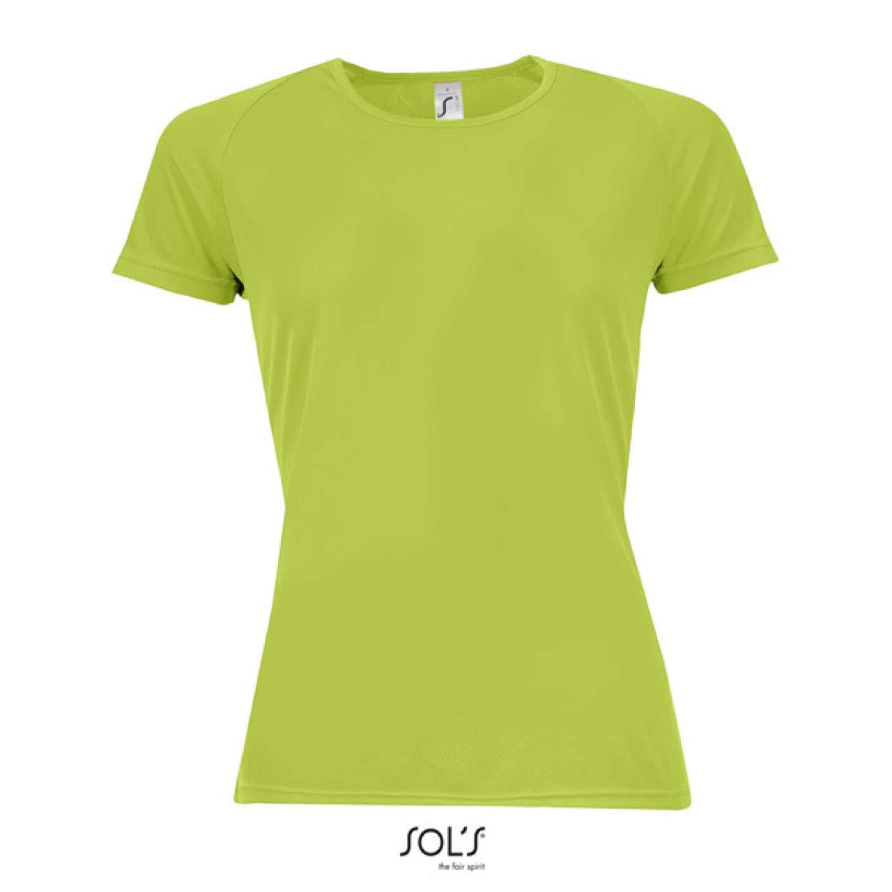 SOL'S SPORTY WOMEN - RAGLAN SLEEVED T-SHIRT - Apple Green - Additional