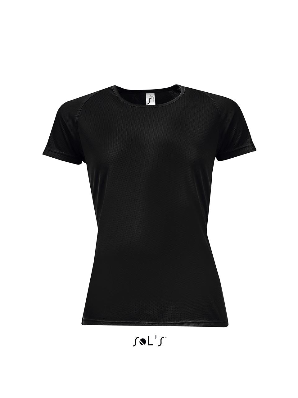 SOL'S SPORTY WOMEN - RAGLAN SLEEVED T-SHIRT - Black - Main