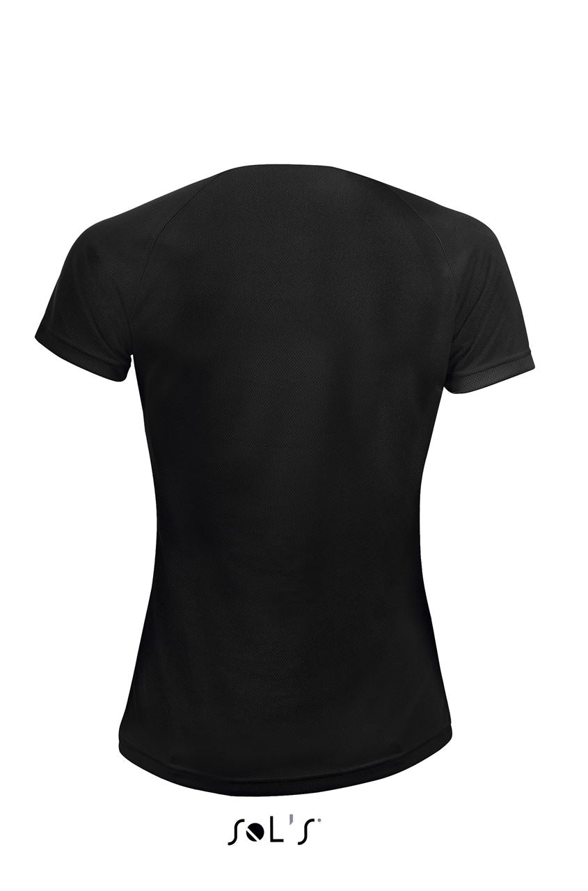 SOL'S SPORTY WOMEN - RAGLAN SLEEVED T-SHIRT - Black - Additional