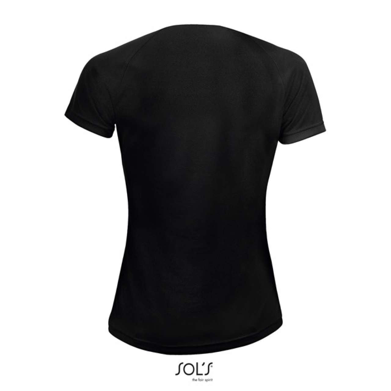SOL'S SPORTY WOMEN - RAGLAN SLEEVED T-SHIRT - Black - Additional