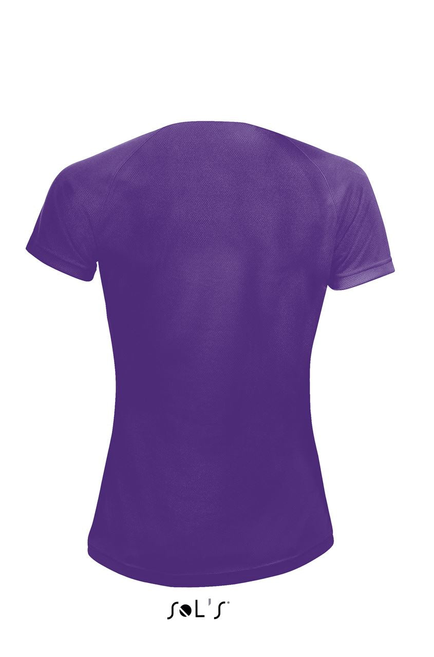 SOL'S SPORTY WOMEN - RAGLAN SLEEVED T-SHIRT - Dark Purple - Additional