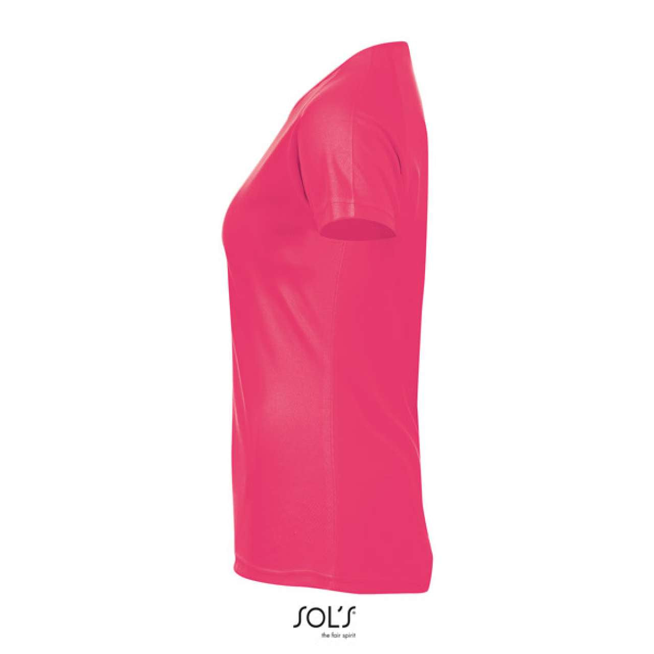SOL'S SPORTY WOMEN - RAGLAN SLEEVED T-SHIRT - Neon Coral - Additional