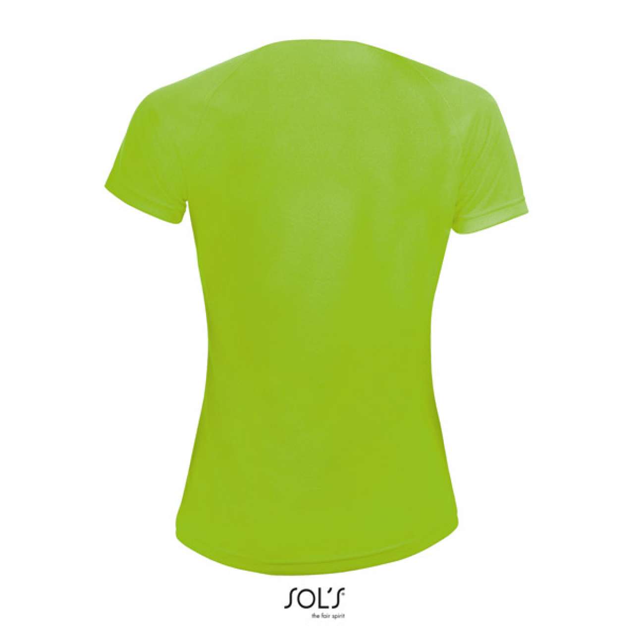 SOL'S SPORTY WOMEN - RAGLAN SLEEVED T-SHIRT - Neon Green - Additional