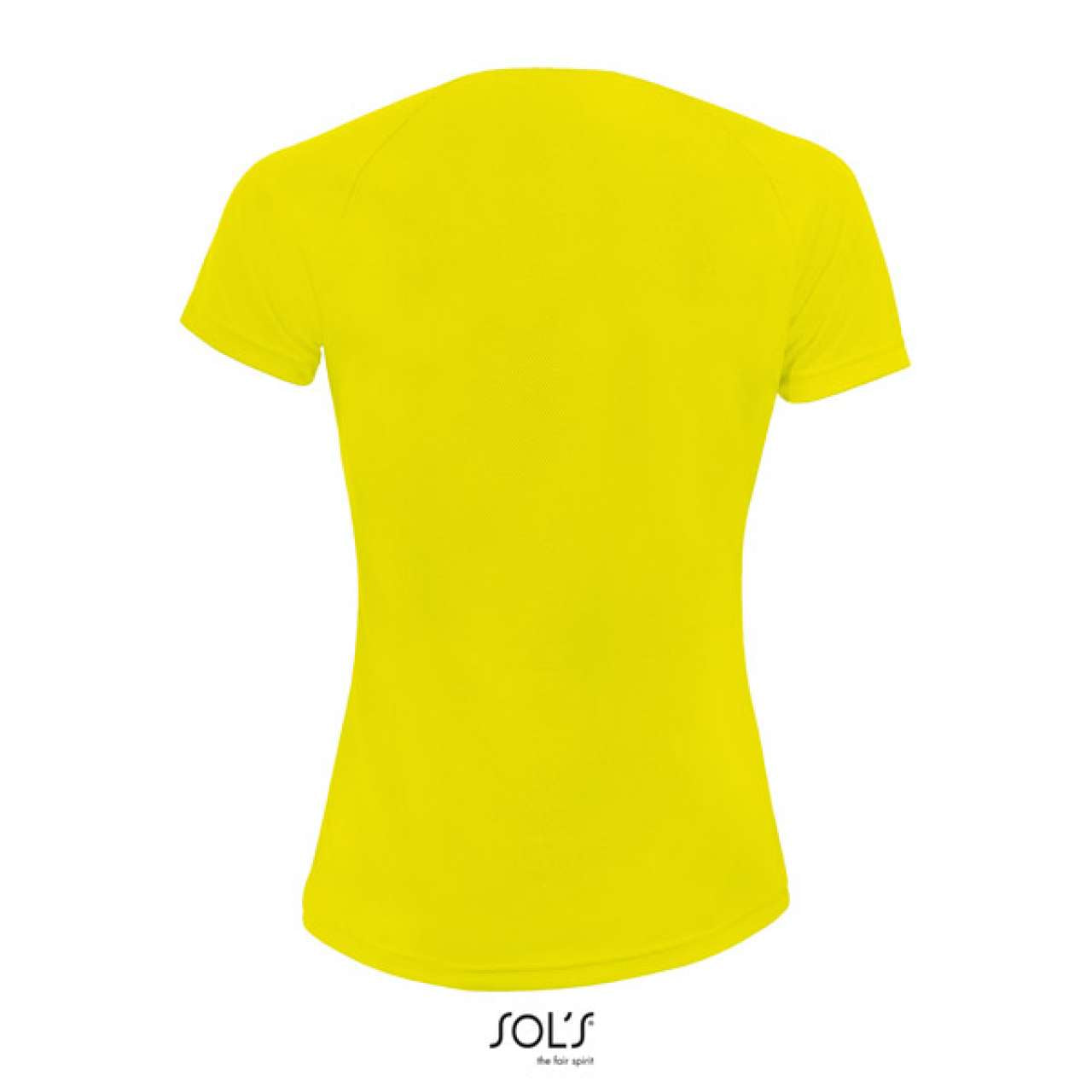SOL'S SPORTY WOMEN - RAGLAN SLEEVED T-SHIRT - Neon Yellow - Additional