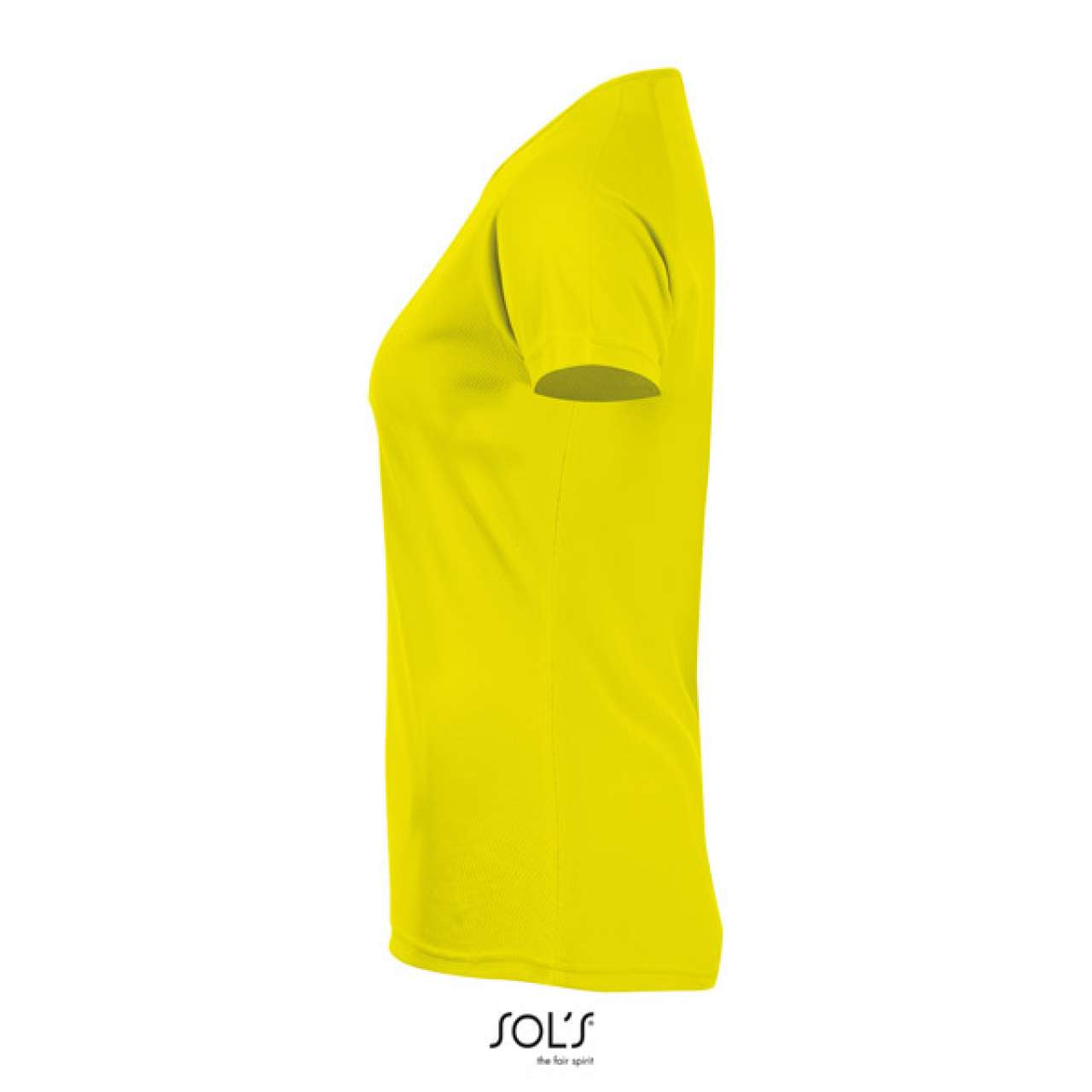 SOL'S SPORTY WOMEN - RAGLAN SLEEVED T-SHIRT - Neon Yellow - Additional