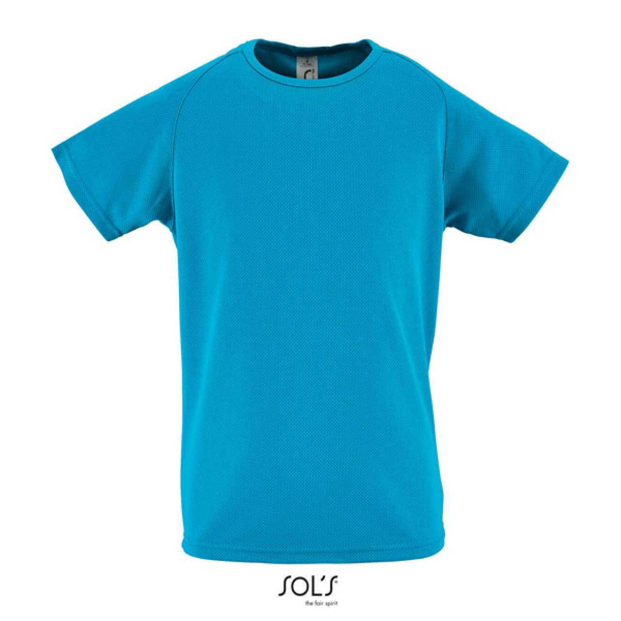 SOL'S SPORTY KIDS' - RAGLAN-SLEEVED T-SHIRT - Aqua - colorimageurl