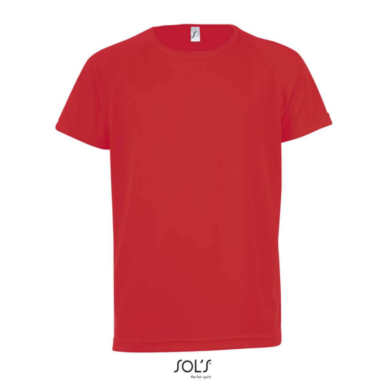 SOL'S SPORTY KIDS' - RAGLAN-SLEEVED T-SHIRT - Red - colorimageurl