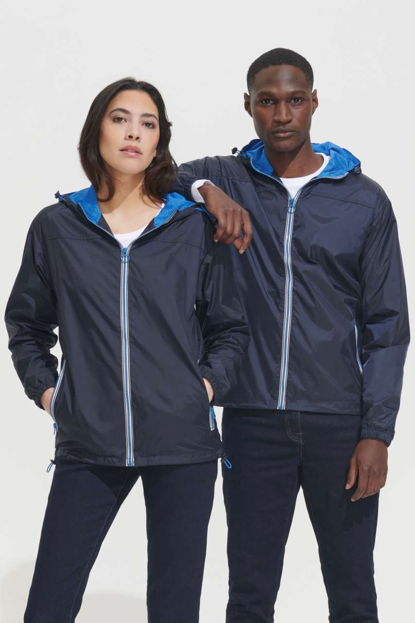 SOL'S SKATE - UNISEX LINED WINDBREAKER - Black/Dark Grey - Model