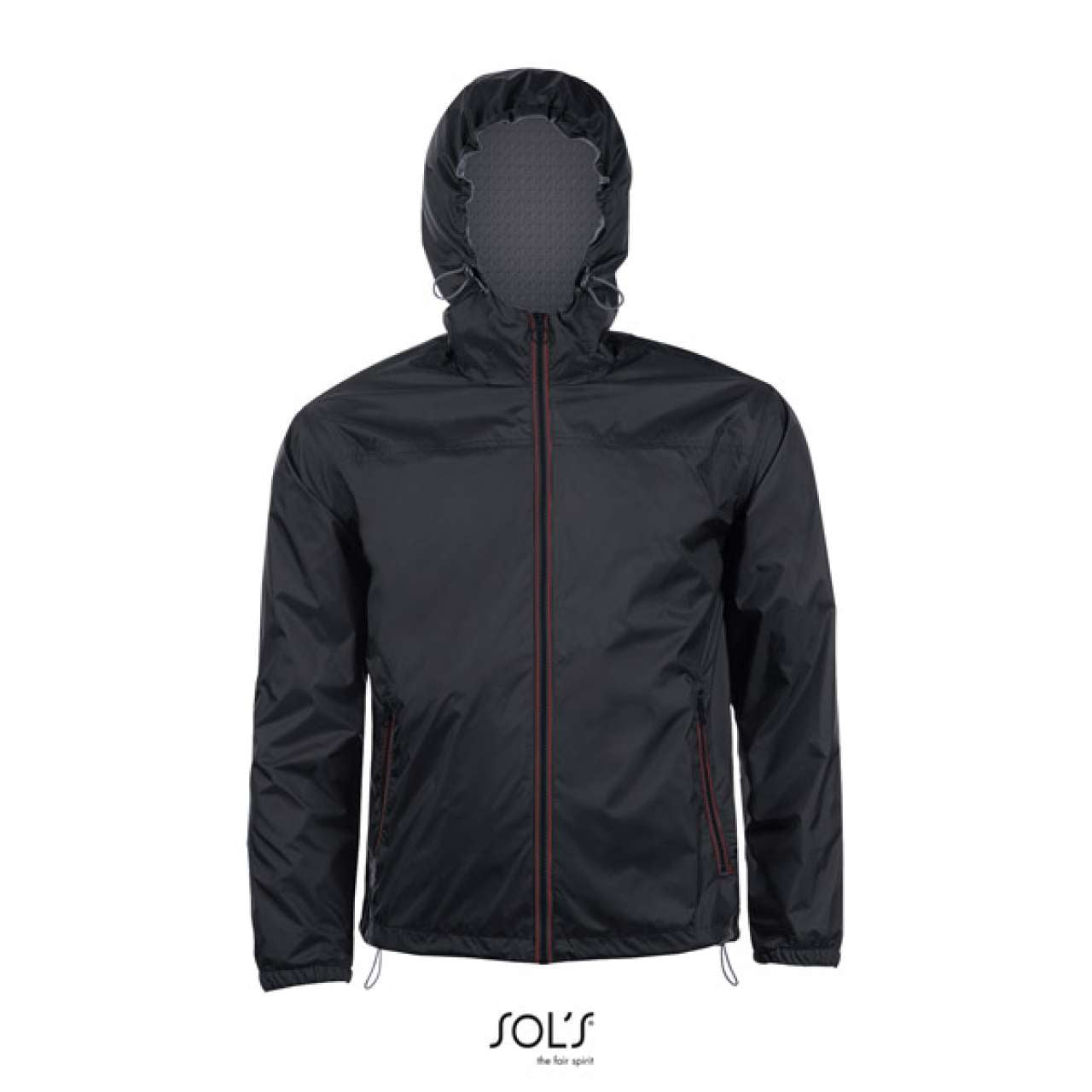 SOL'S SKATE - UNISEX LINED WINDBREAKER - Black/Dark Grey - Main